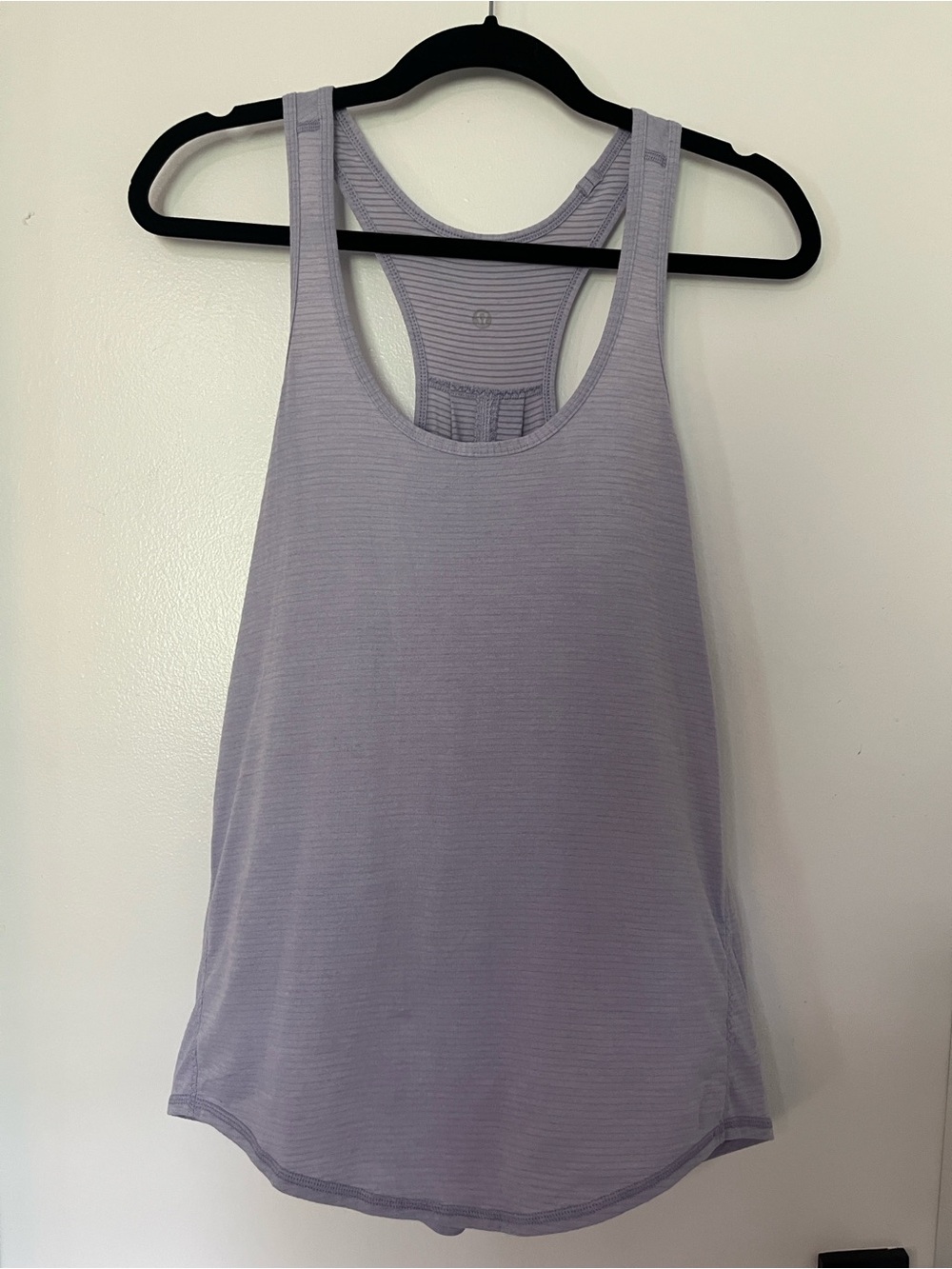 Lululemon Love Tank Top Racerback Heathered Purple Striped - Size 8